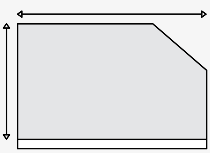 Sloped Wall - Black-and-white, transparent png download