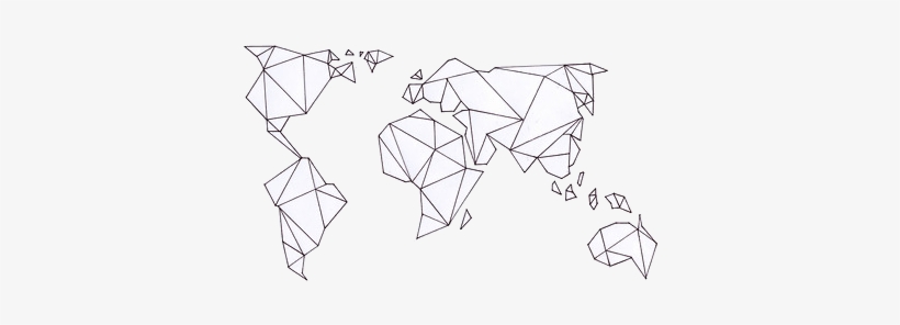 Drawing Geometry Watercolor - Mapa Geometrico, transparent png download