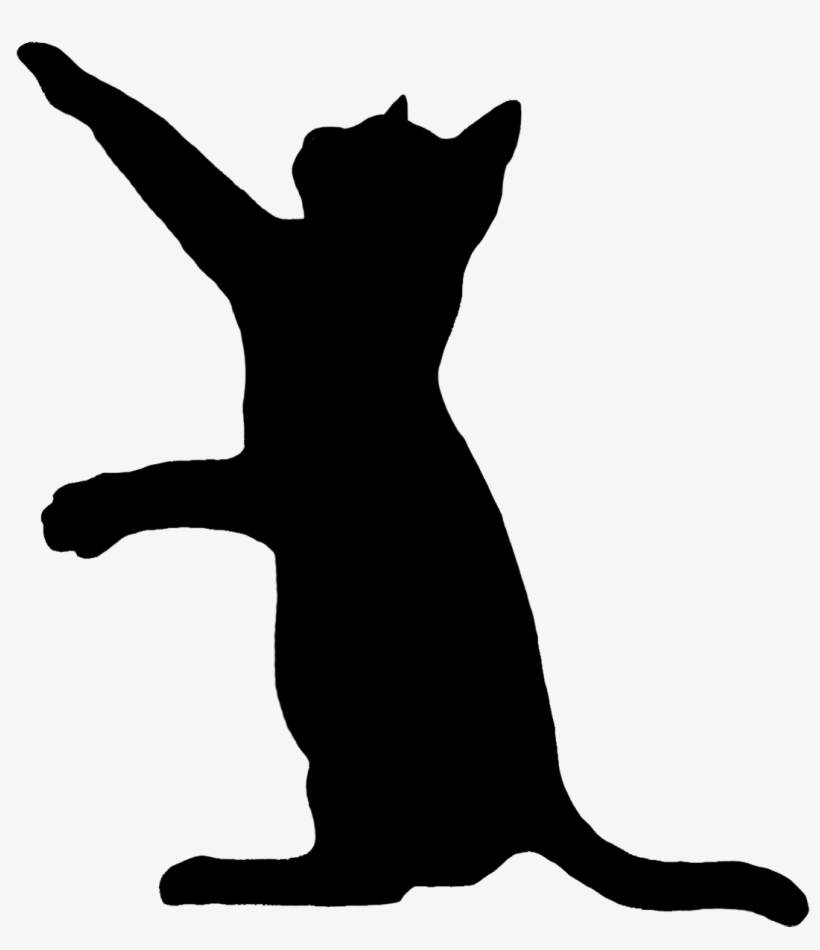 Cat Clip Art Sketches Drawings - Cat Silhouette Png, transparent png download