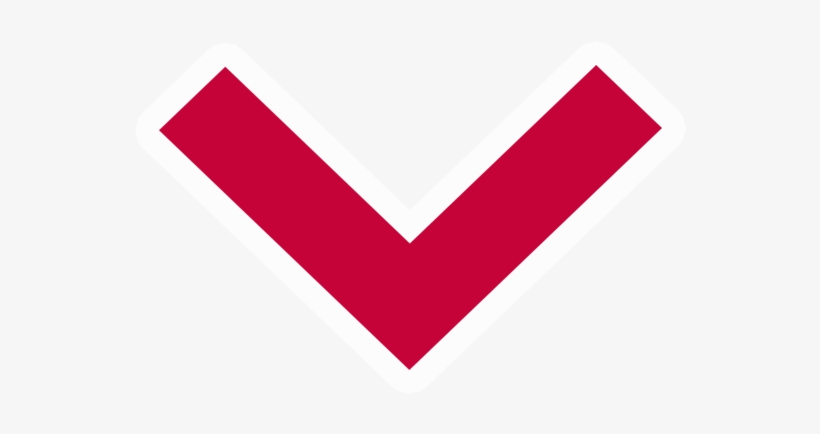 Red Down Arrow Icon Png - Icon, transparent png download