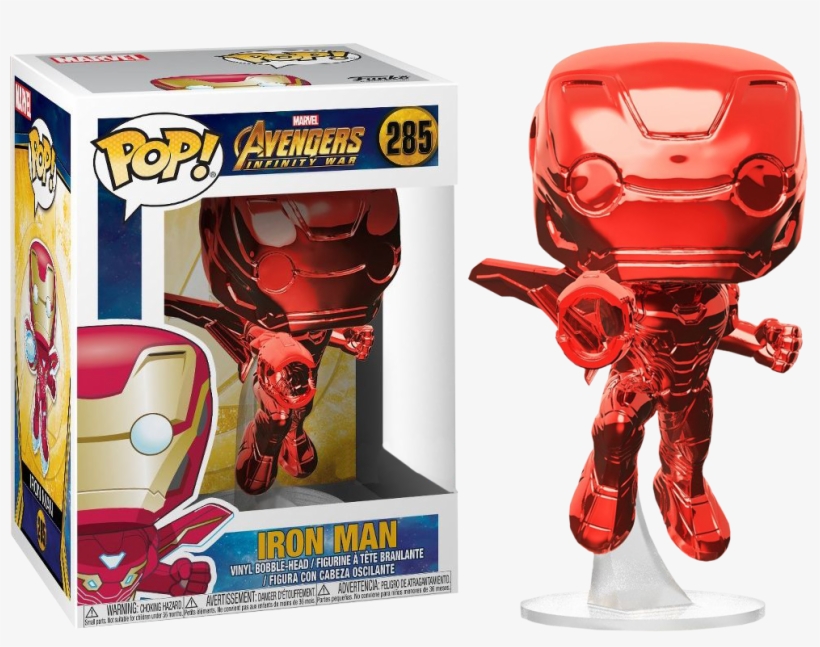 Infinity War - Red Chrome Iron Man Funko Pop, transparent png download