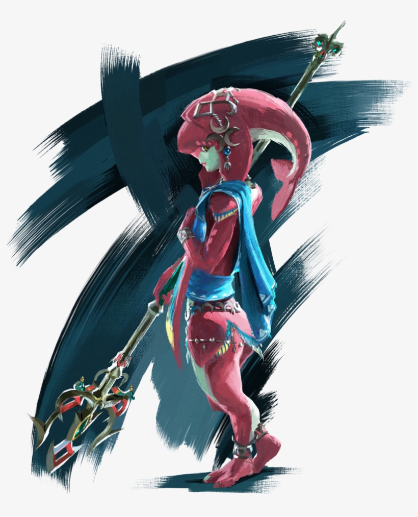 Breath Of The Wild Mipha - Nintendo Amiibo Mipha Breath Of The Wild (, transparent png download