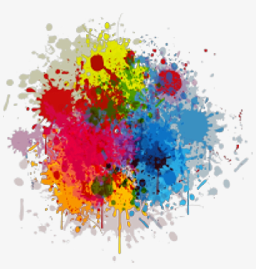 Watercolors Colorful Colorsplash Freetoedit - Abstract Paint Shower Curtain, transparent png download