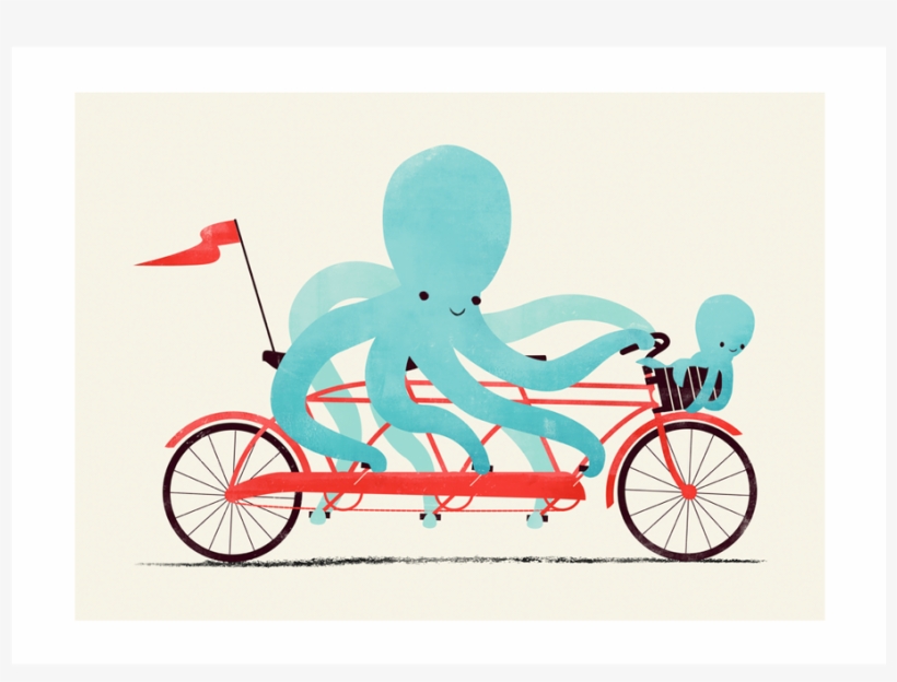 My Red Bike Art Print - Mini By Jay Fleck, transparent png download