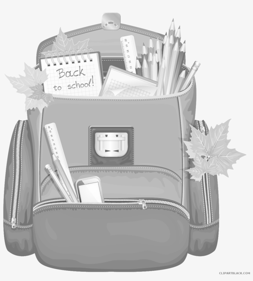 School Backpack Clipart - Backpack Clipart Png, transparent png download