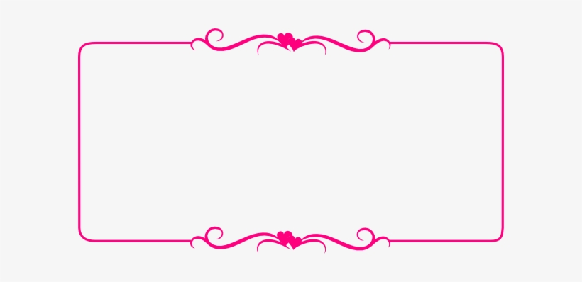 Bright Border Clipart - Hearts Border, transparent png download