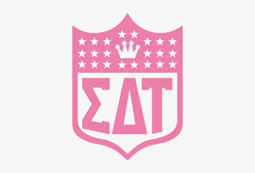 Sigma Delta Tau Breast Cancer Walk Shirts - Fantasy Football League Logo Black And White, transparent png download