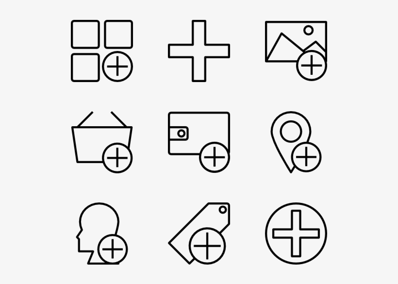 Add - Furniture Icons Top View, transparent png download
