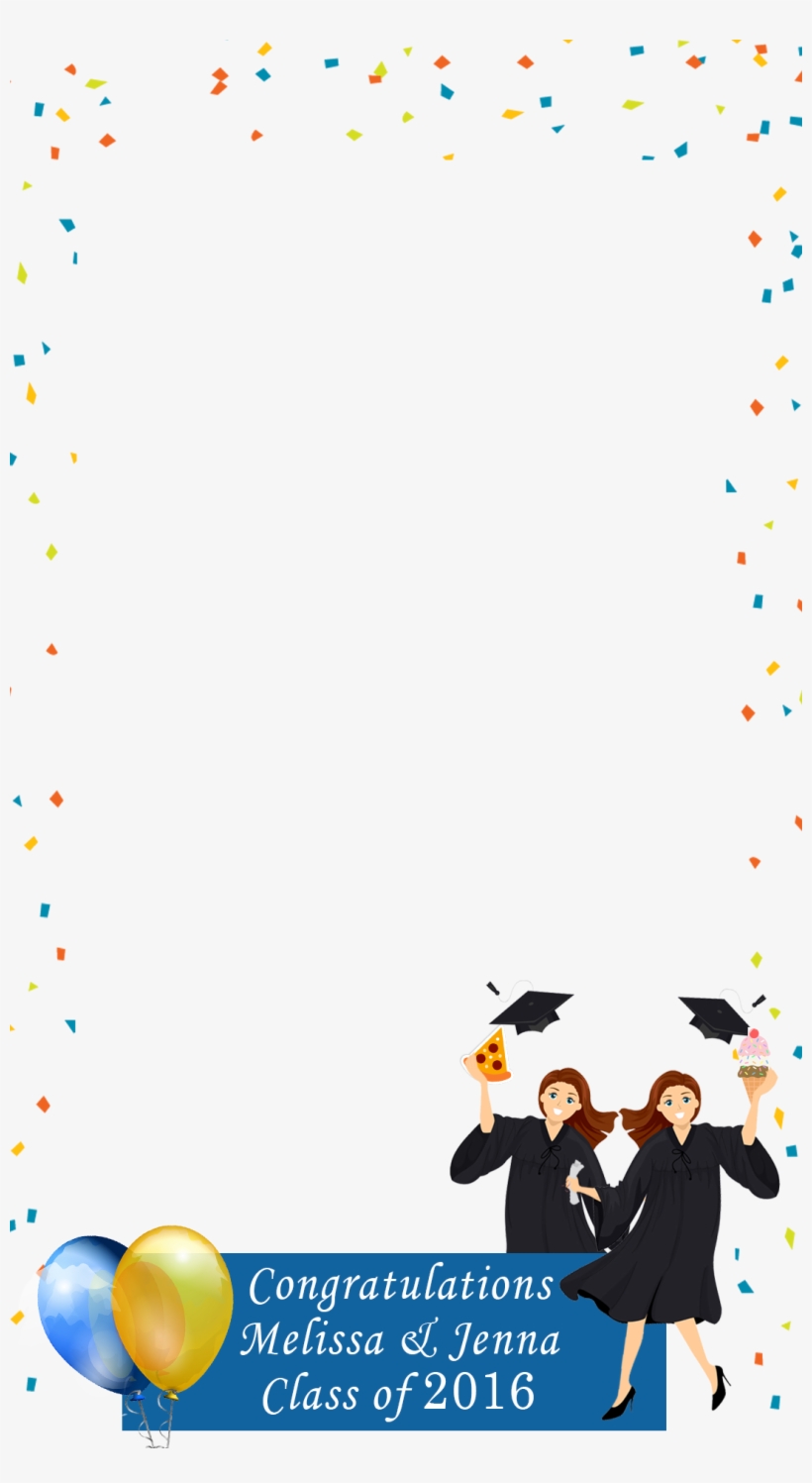 Snapchat Filters Clipart Black And White - Graduation Snapchat Filter Png, transparent png download