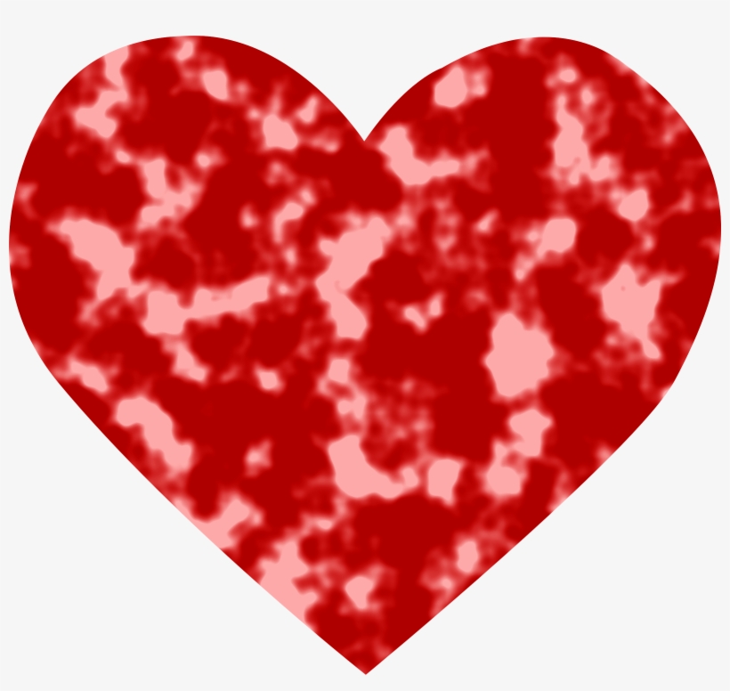 Big Image - Textured Heart Clipart, transparent png download