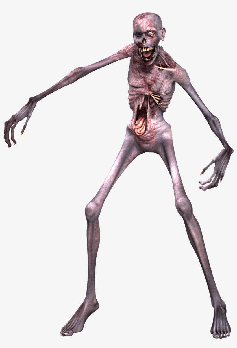 Zombie Skeleton Png - Horror Png, transparent png download