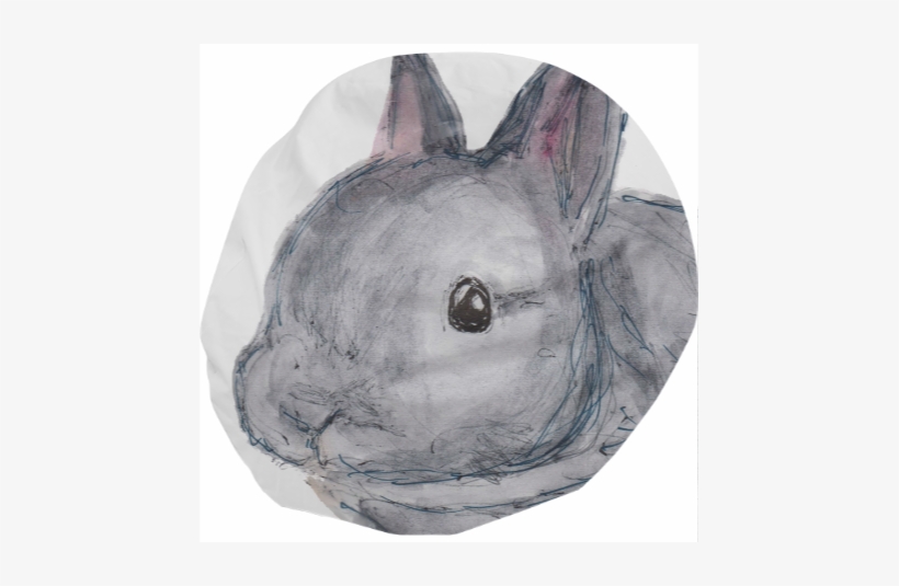 Bunny Doodle Bean Bag $180 - Angora Rabbit, transparent png download
