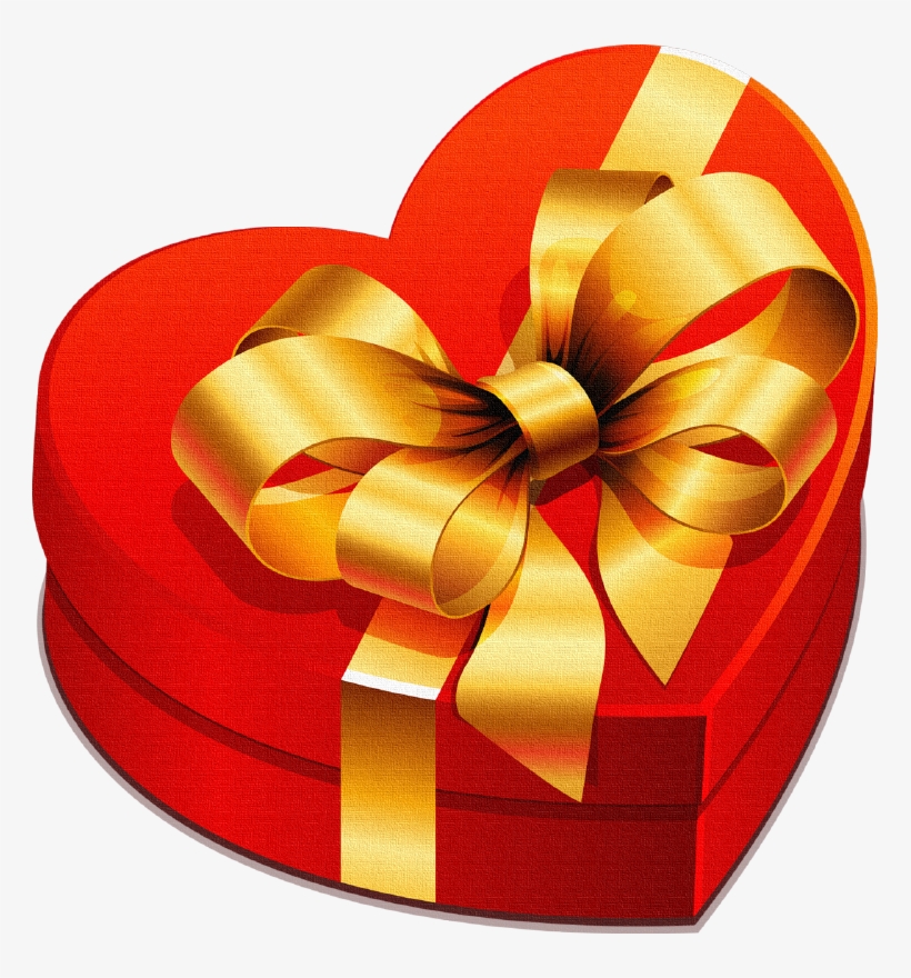 Transparent Png Cliparts - Heart Gift Box Png, transparent png download