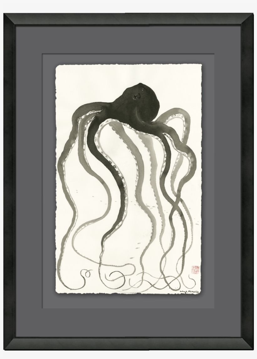 Image Description - Wyland Octopus Painting, transparent png download