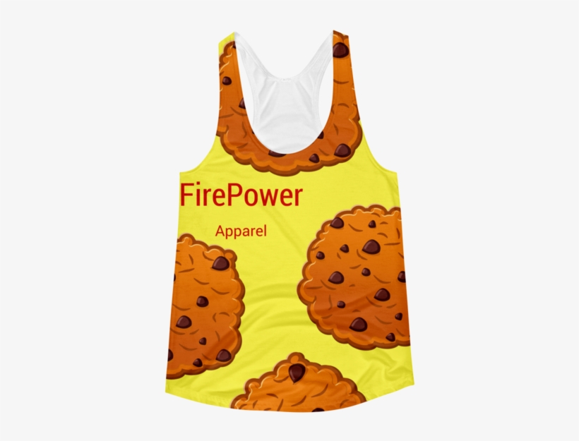 Cookie Monster Racerback Tank - Chocolate Chip Cookie, transparent png download