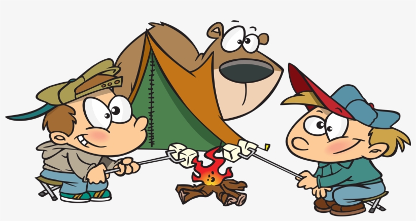 Camp Fire Clipart Campfire Story - Camping Cartoon, transparent png download