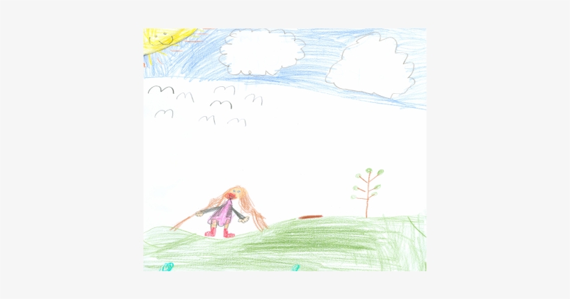 Layla Gray, 6 Years Old, Grade 1, South Branch Elementary - Sketch, transparent png download