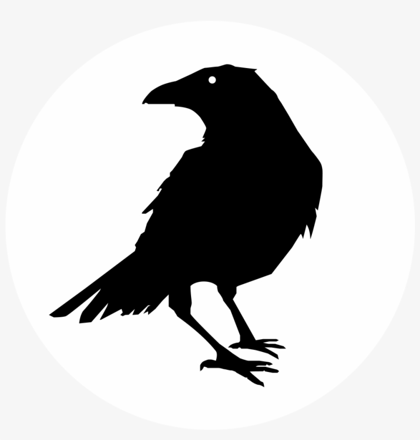 Jpg Download Raven Transparent Circle - Black Crows On White Background, transparent png download