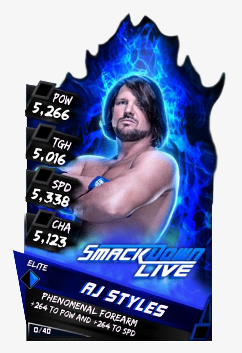 Supercard Ajstyles S3 Elite Smackdown 9592 - Becky Lynch Wwe Supercard, transparent png download
