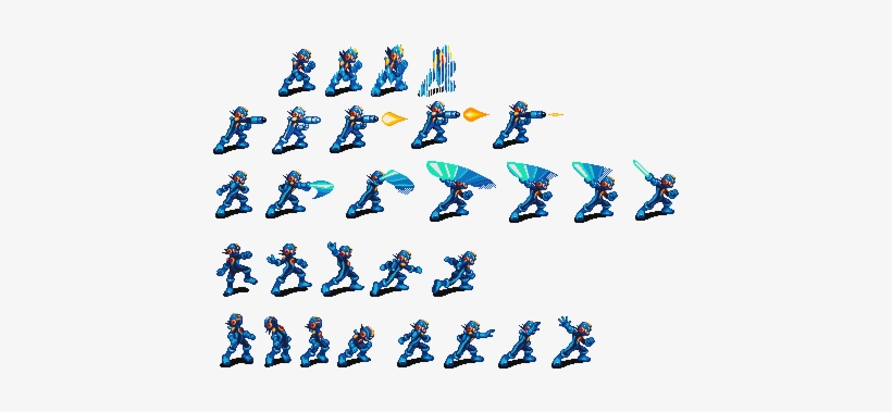 Megaman Sprite Png Clipart Free Library - Cartoon, transparent png download