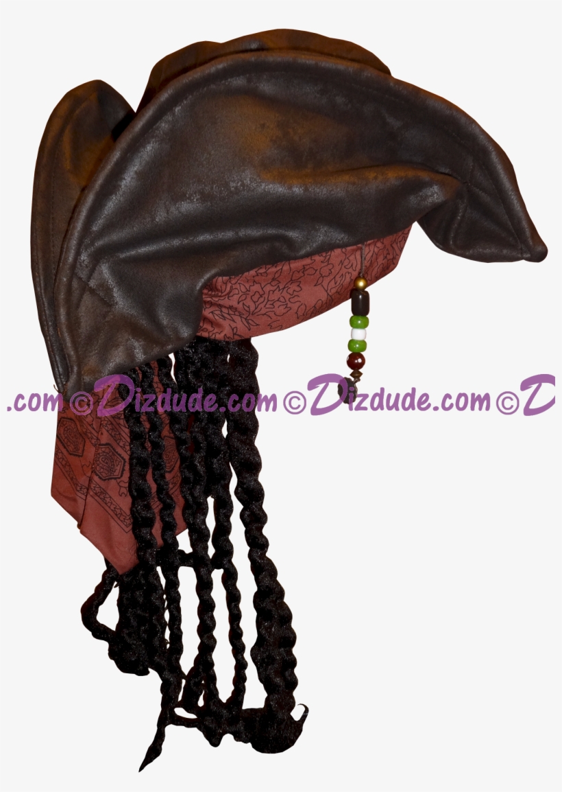 Disney's Pirates Of The Caribbean Captain Jack Sparrow - Pirates Of The Caribbean Hat Disney, transparent png download