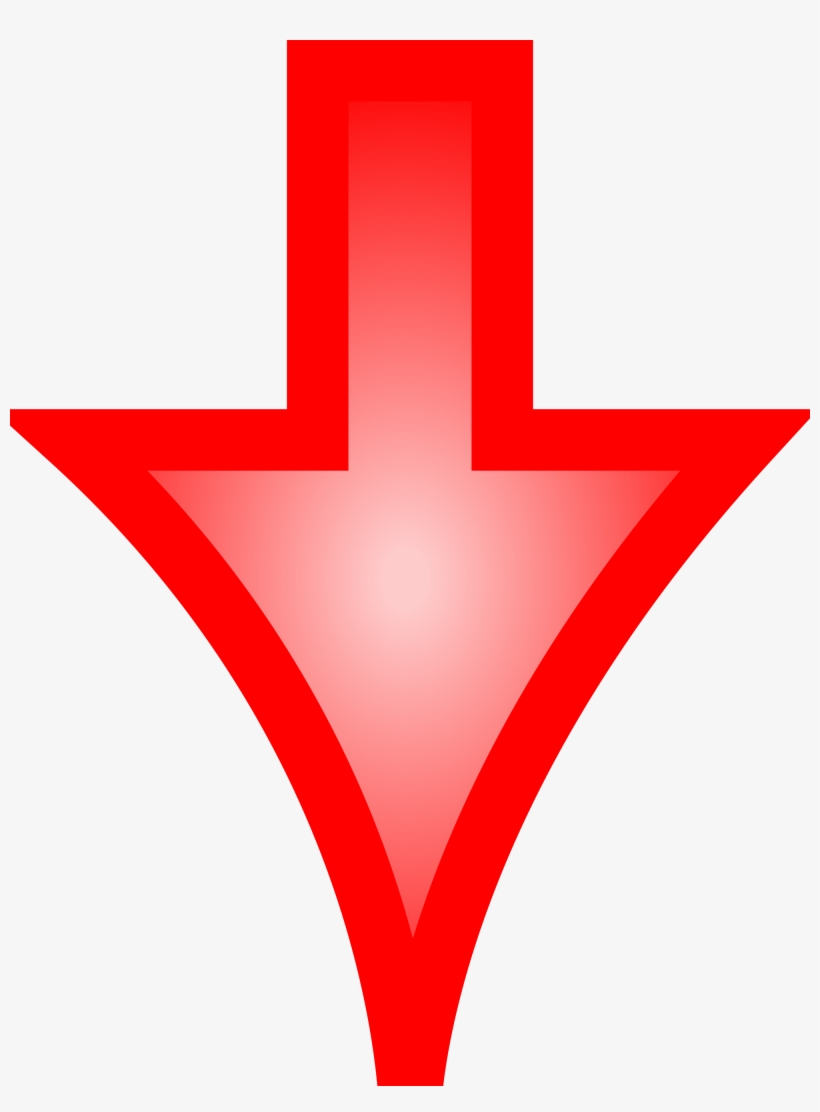 Arrow Down - Red Arrow Down Png PNG Image | Transparent PNG Free ...
