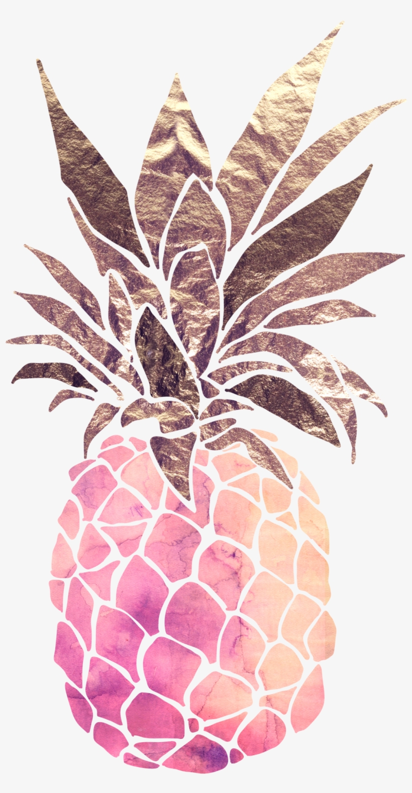 Pink Drawing Pineapple, transparent png download