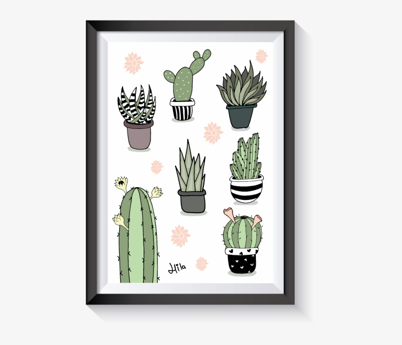 Pretty Cactus Illustrations Misscupcakes Cactaceae - Cactus, transparent png download