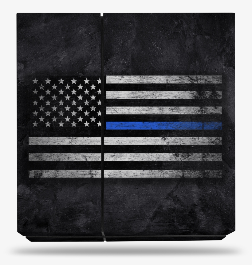 Sony Ps4 Thin Blue Line Decal Skin Kit - American Flag And Maryland Flag, transparent png download