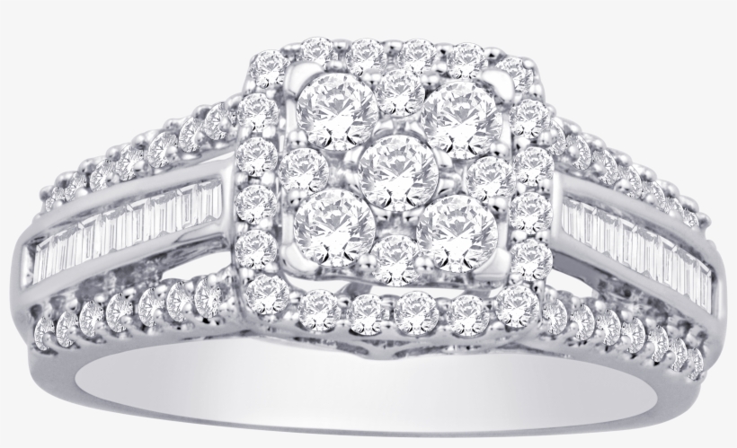 925 Sterling Silver 1/2 Ct - S M Diamond Corp 10k White Gold 1ct Diamond Fashion, transparent png download