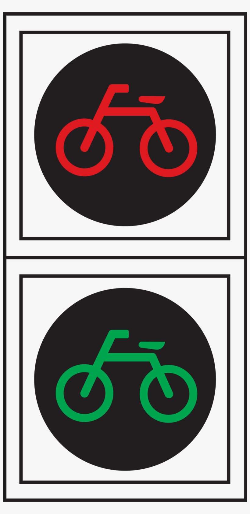 Open - Bike Traffic Signal, transparent png download