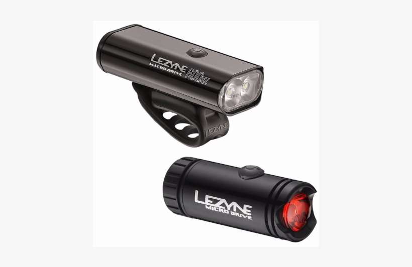 Lezyne Micro Drive 600xl-micro Pair Light Set - Lezyne Macro Drive 800xl, transparent png download