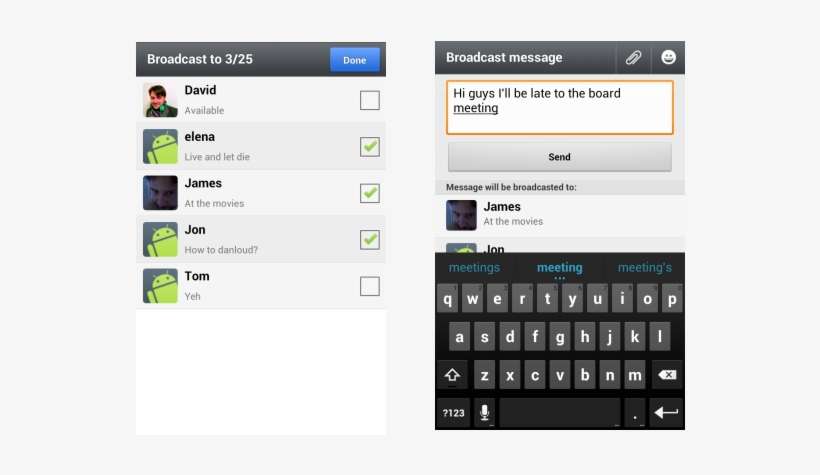 Just - Broadcast Messages For Whatsapp, transparent png download