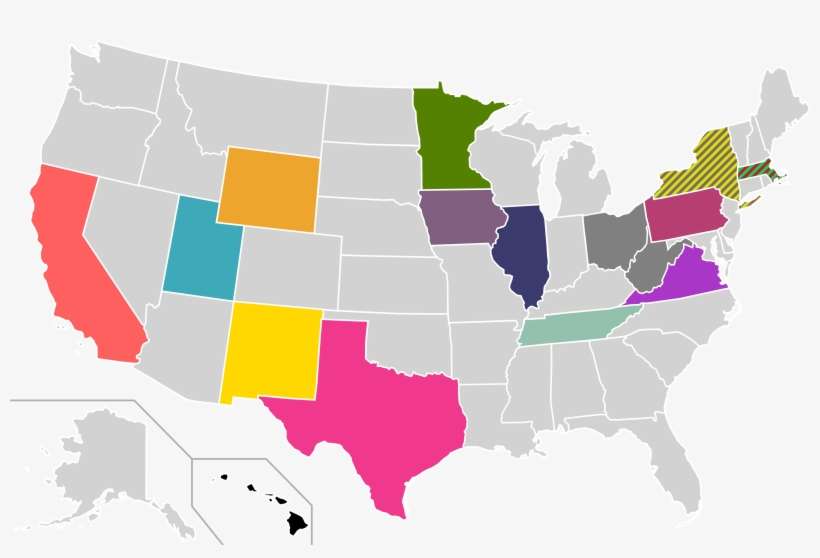 Presidential Candidate Home State Locator Map, 2012 - Texas Bed Bugs Map, transparent png download