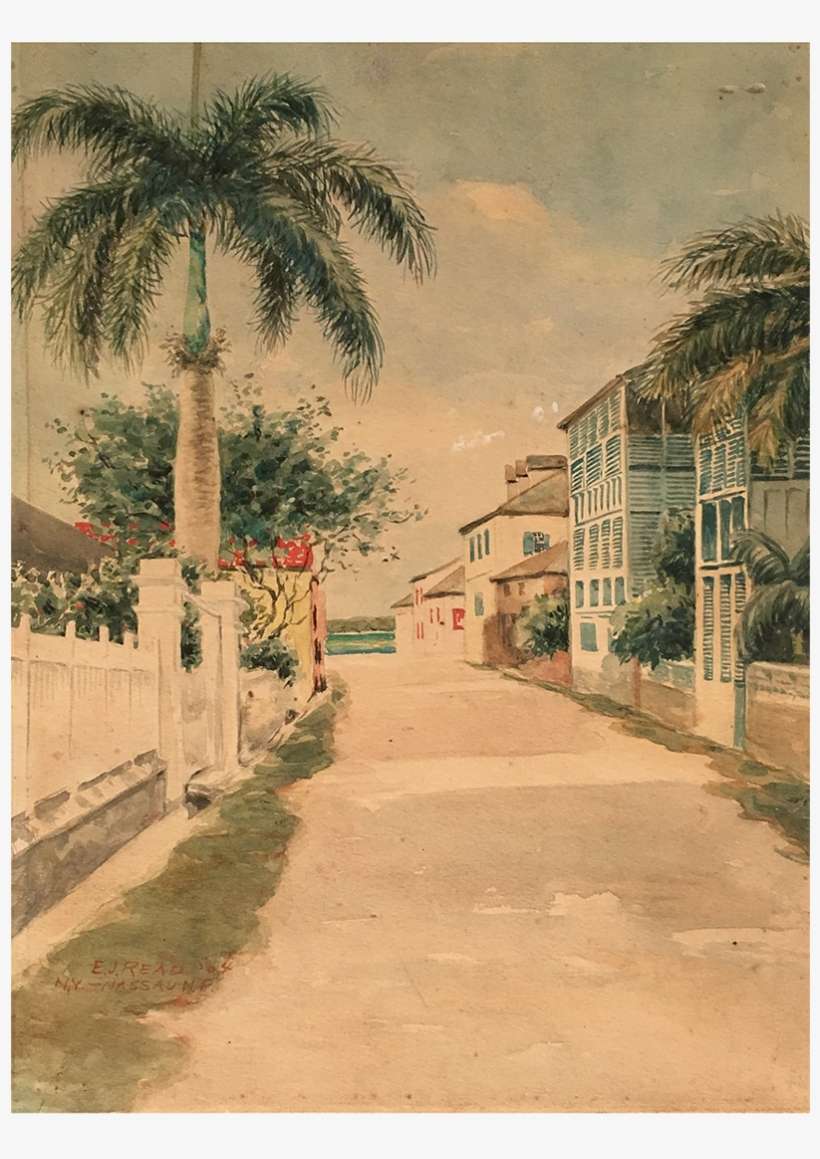Elmer J Read [1862- ] New York Artist Painted Nassau, - Nassau, transparent png download