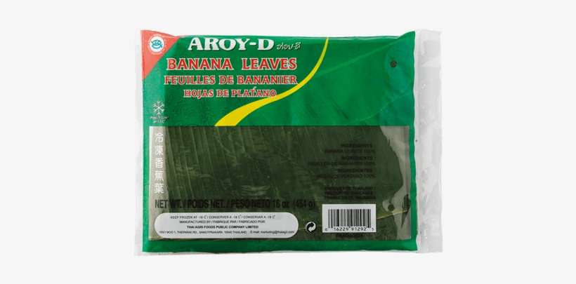 Aroy D Banana Leaves 18°c 454g - Banana, transparent png download