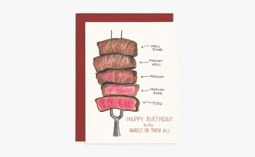 Rarest Of Them All Birthday Card - Steak Father's Day Card, transparent png download