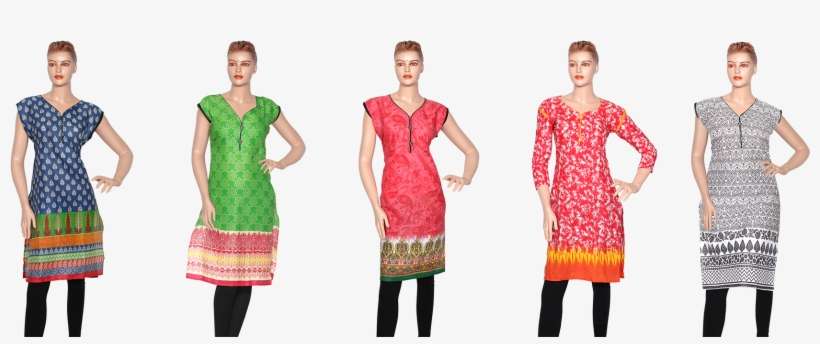 Sena 5 Ready Made Cotton Kurtis - Kurti Top, transparent png download