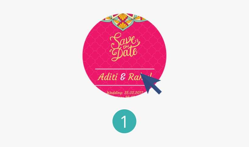 Customize Online And Download E-card Within Minutes - Circle, transparent png download