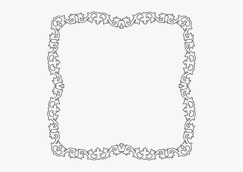 Art,silhouette - Ramka Ozdobna Do Worda, transparent png download