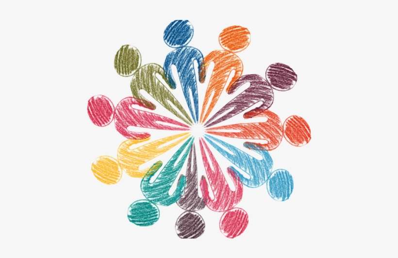 Crayon Drawing Of Schematic Human Figures In A Circle - Psychology, transparent png download