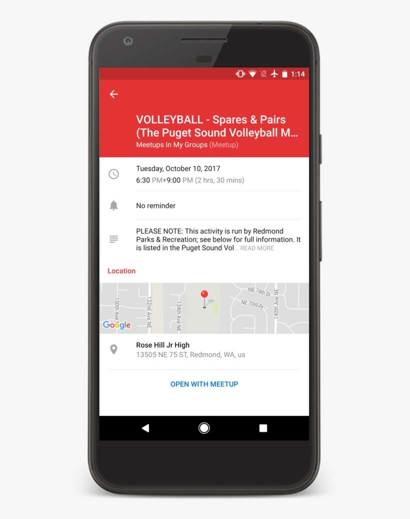 Meetup In Android - Outlook To Do Android, transparent png download