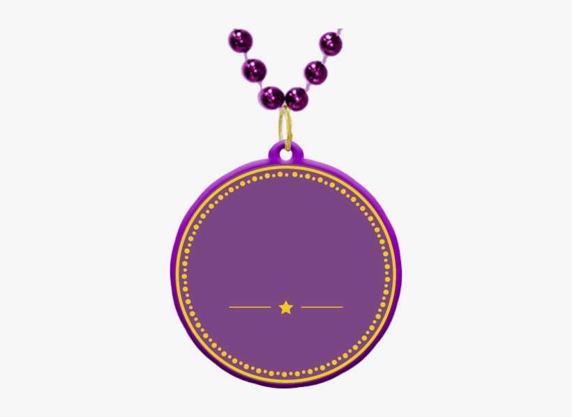 Custom Mardi Gras Bead Medallion In Mardi Gras Colors - Nadia Bakery, transparent png download
