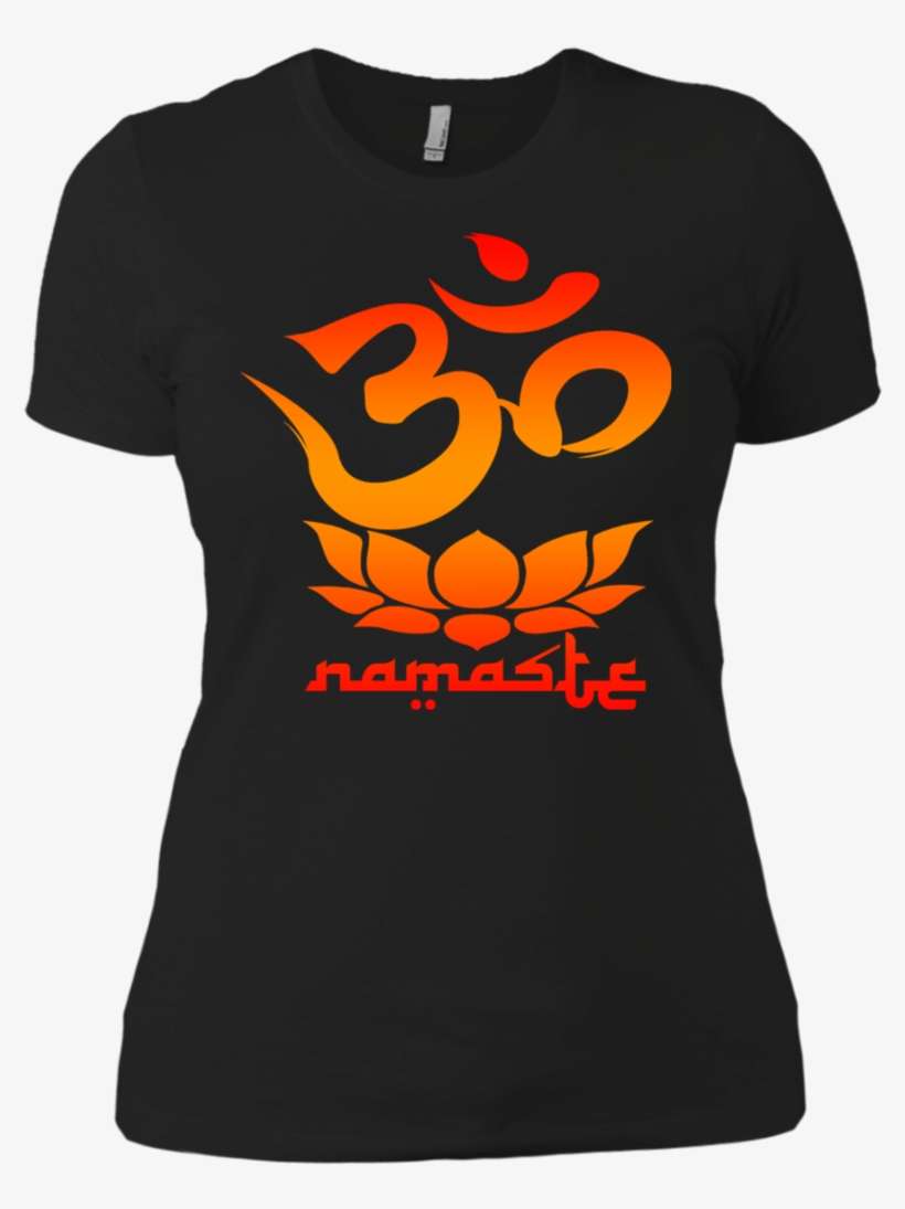 Namaste Symbol With Lotus Flower Tank Tops & T-shirts - Shirt, transparent png download