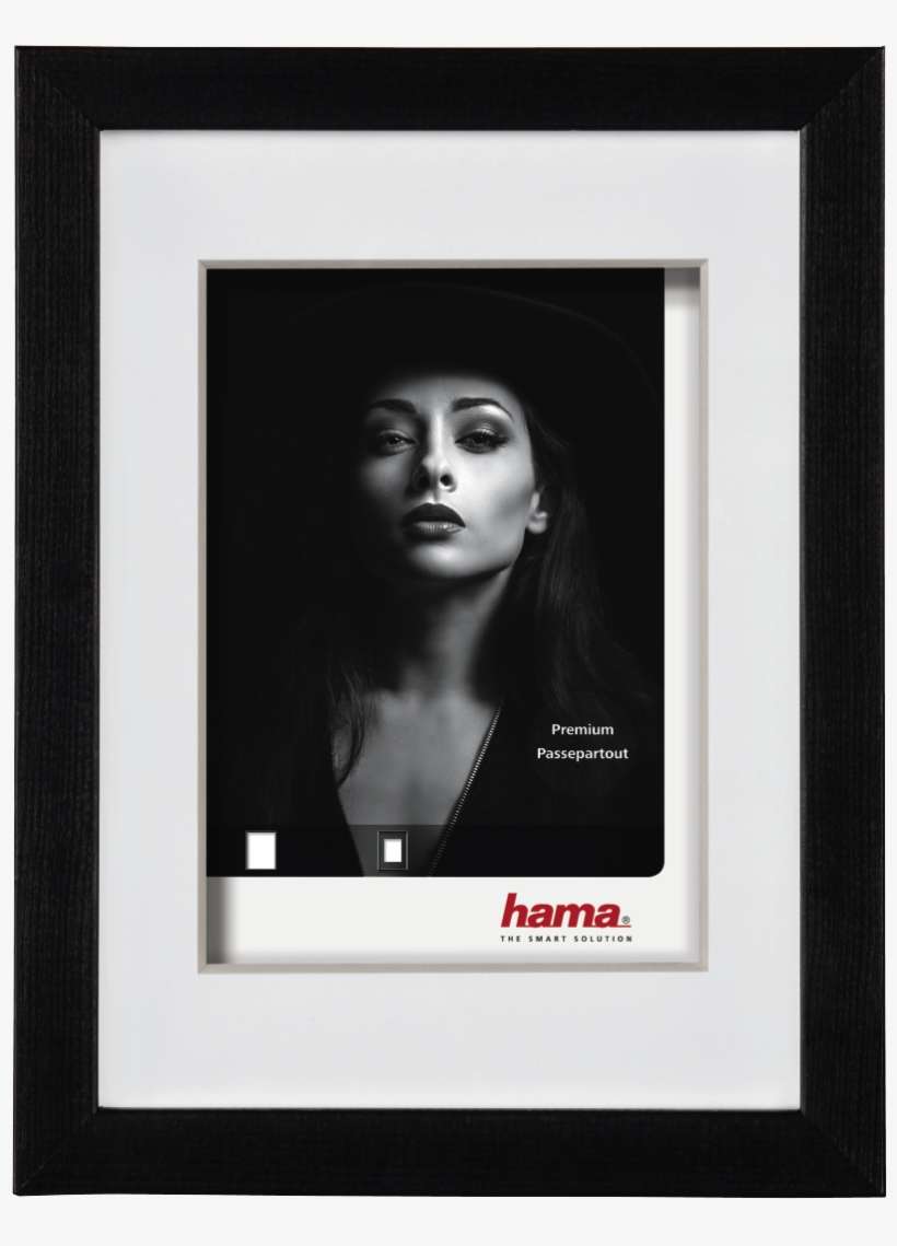 "dana" Wooden Frame, 3d, Black, 13 X 18 Cm - Hama 3d Holzrahmen Dana 24x30 Cm Schwarz, transparent png download