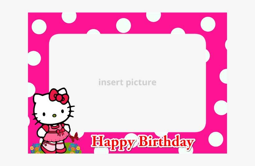 Download Download Free Printable Hello Kitty Png Frame Download - Happy ...