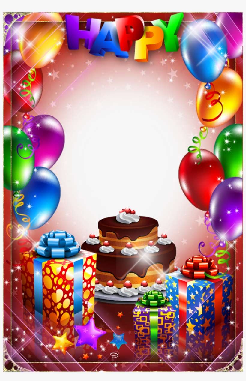 Birthday Photo Frame Collage, transparent png download