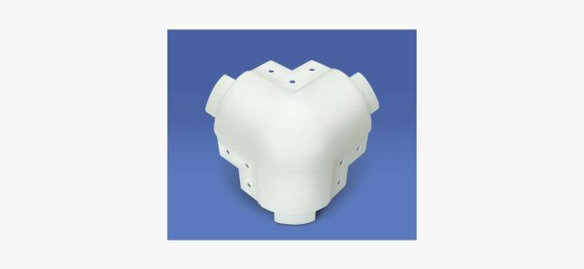 3-way 90º Plastic Bullnose Corner Cap - Inflatable, transparent png download