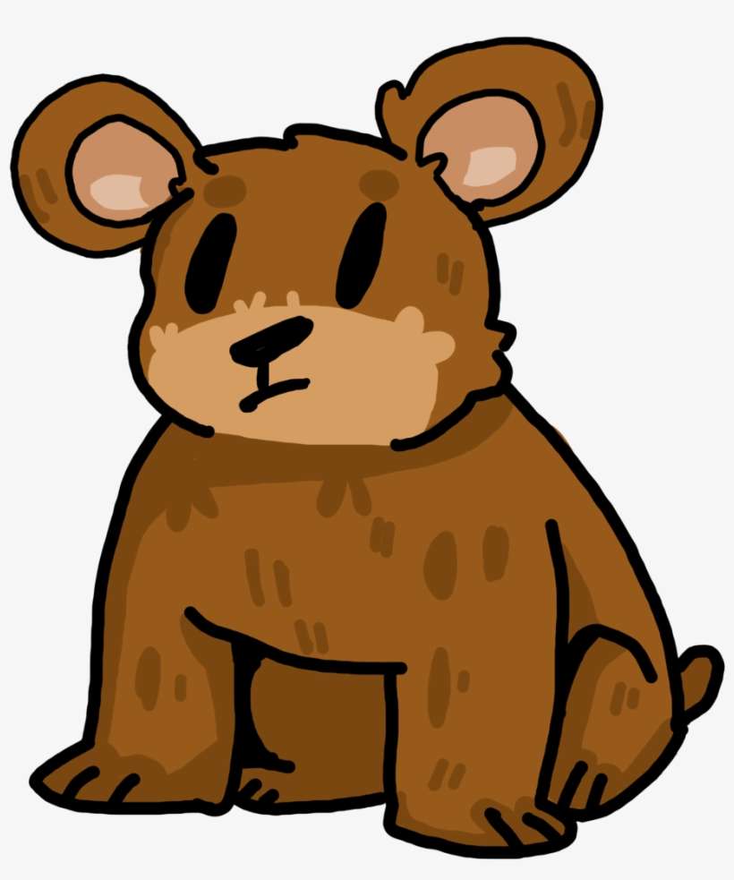 Bear Furry Pencil And In - Bear With A Spoon, transparent png download