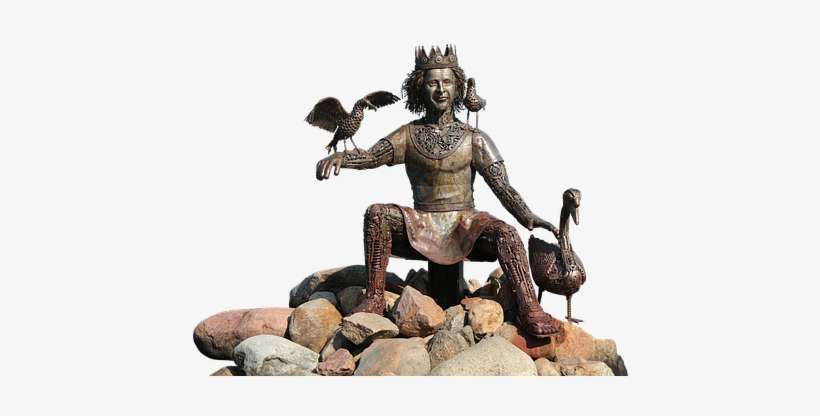 Statue, Figure, Bronze, Njörör, Nagineni - Norse Mythology, transparent png download